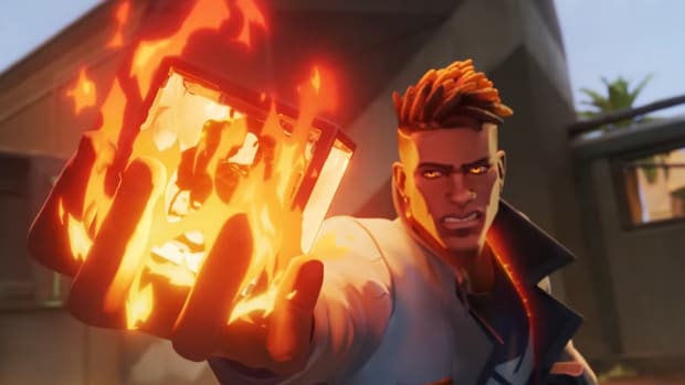 Phonix animation with fire on hand